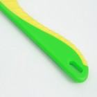 Расческа для шерсти 15,6 х 3,6 см, короткие зубья 1,7 см, зелёно-жёлтая - Фото 4
