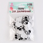 Глаза, набор 50 шт., размер 1 шт. — 2×1.6 см, цвет чёрный - фото 23566009