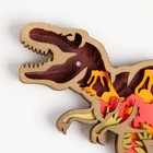 Панно настенное дерево «Тирекс. До нашей эры», декор, 25.6×14.2 см - Фото 3