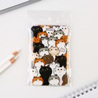 Чехол для пропуска «Коты», 6,9 х 11 см - фото 25375120
