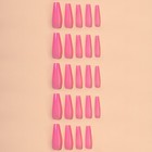 Накладные ногти, 24 шт, форма балерина, цвет нежно-розовый - фото 8623649