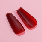 Накладные ногти, 24 шт, форма балерина, цвет бордовый - Фото 4