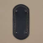 Донце для сумки, с ножками, овальное, 22×10 см, цвет чёрный/серебряный - Фото 2