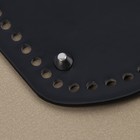 Донце для сумки, с ножками, овальное, 22×10 см, цвет чёрный/серебряный - Фото 3