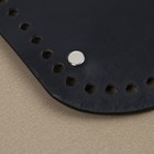 Донце для сумки, с ножками, овальное, 22×10 см, цвет чёрный/серебряный - Фото 4