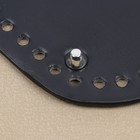 Донце для сумки, с ножками, овальное, 25×12×0.3 см, цвет чёрный/серебряный - Фото 3