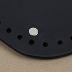 Донце для сумки, с ножками, овальное, 25×12×0.3 см, цвет чёрный/серебряный - Фото 4