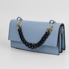 Цепочка для сумки, с карабинами, пластиковая, 23×17 мм, 30 см, цвет чёрный, золотой - Фото 3