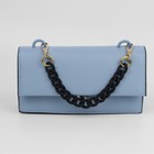 Цепочка для сумки, с карабинами, пластиковая, 23×17 мм, 30 см, цвет чёрный, золотой - Фото 4