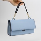 Цепочка для сумки, с карабинами, пластиковая, 23×17 мм, 30 см, цвет чёрный, золотой - Фото 5