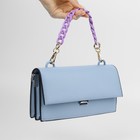 Цепочка для сумки, с карабинами, пластиковая, 23×17 мм, 30 см, цвет сиреневый, золотой - Фото 5