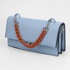 Цепочка для сумки, с карабинами, пластиковая, 23×17 мм, 30 см, цвет терракотовый, серебряный - Фото 3