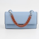 Цепочка для сумки, с карабинами, пластиковая, 23×17 мм, 30 см, цвет терракотовый, серебряный - Фото 4