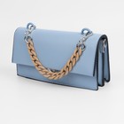 Цепочка для сумки, с карабинами, пластиковая, 23×17 мм, 30 см, цвет светло-коричневый, серебряный - Фото 3