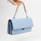 Цепочка для сумки, с карабинами, пластиковая, 23×17 мм, 30 см, цвет светло-коричневый, серебряный - Фото 5