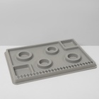 Подставка универсальная для украшений «QF. Трафарет», 20×29×2 см, серая - Фото 2