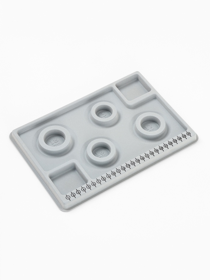 Подставка универсальная для украшений «QF. Трафарет», 20×29×2 см, серая - Фото 1