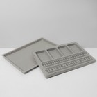 Органайзер универсальный для украшений «Трафарет», 18×26,6×1,5 см, цвет серый - фото 8623688