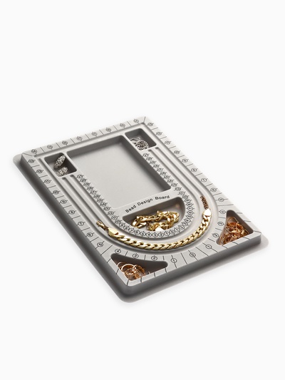 Подставка универсальная для украшений «QF. Трафарет», 24×32.5×1.5 см, серая