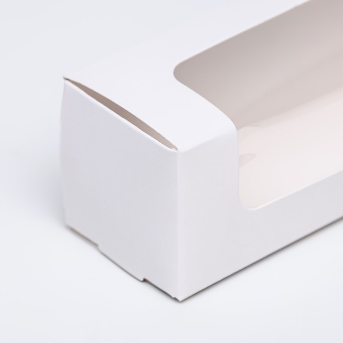 Кондитерская упаковка, белая, 16 x 5 x 5 см