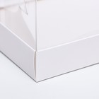 Кондитерская упаковка под рулет, белая, 20 x 15 x 12 см - Фото 3