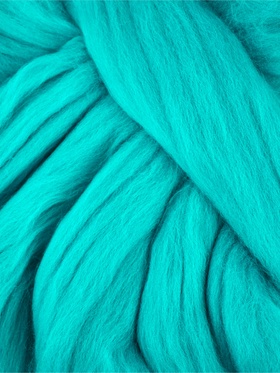 Шерсть для валяния 100% полутонкая шерсть 100гр (1178-Св.морская волна)