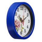 Часы настенные "Цветы", d-20 см, плавный ход - Фото 2