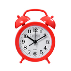 Часы - будильник настольные «Соломон», дискретный ход, 9.8×12 см, АА, красные - Фото 1