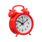 Часы - будильник настольные «Соломон», дискретный ход, 9.8×12 см, АА, красные - Фото 2