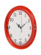 Часы настенные интерьерные «Соломон», плавный ход, d=23 см, красные - Фото 3