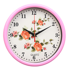 Часы настенные "Цветы", d-20 см, плавный ход - фото 293006878