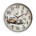 Часы настенные "Машина", d-30 см, плавный ход - фото 3132888