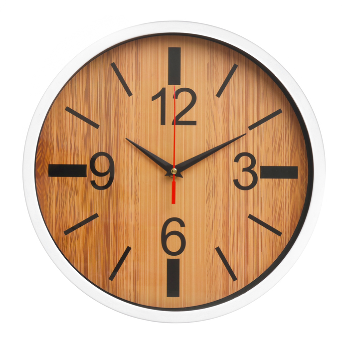 Часы настенные "Текстура", d-30 см, плавный ход - Фото 1