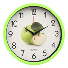 Часы настенные, серия: Кухня, "Яблоко", плавный ход, d-25 см - фото 320937008