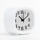 Будильник, дискретный ход, 10×8×4 см, от батарейки АА, белый - Фото 2