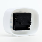 Будильник, дискретный ход, 10×8×4 см, от батарейки АА, белый - Фото 3