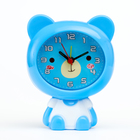Часы - будильник настольные "Медвежонок" детские, дискретный ход, 12 х 9 см, АА - фото 320937032