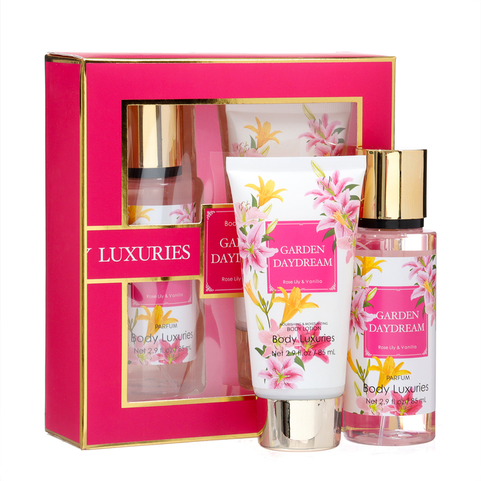 Подарочный набор Body Luxuries, аромат лилии и ванили: мист для тела 85 мл, лосьон 85 мл - Фото 1