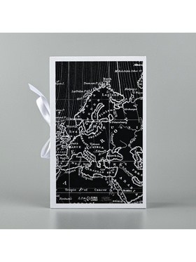 Коробка - книга, упаковка подарочная, «Карта мира», 20 х 12.5 х 5 см