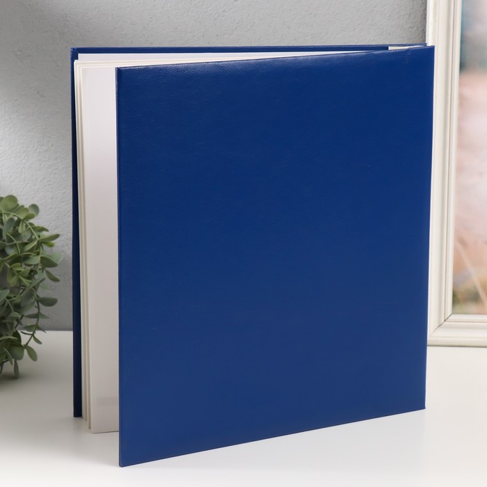 Фотоальбом магнитный 20 листов "Гармония" синий 32,5х2,5х33,5 см