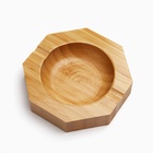 Пепельница из бамбука, 10×10×2 см - фото 38069668