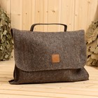 Набор для бани из овчины в портфеле "Люкс" - фото 23482967