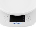 Весы кухонные Zelmer ZKS1460, электронные, до 5 кг, белые - фото 8718548