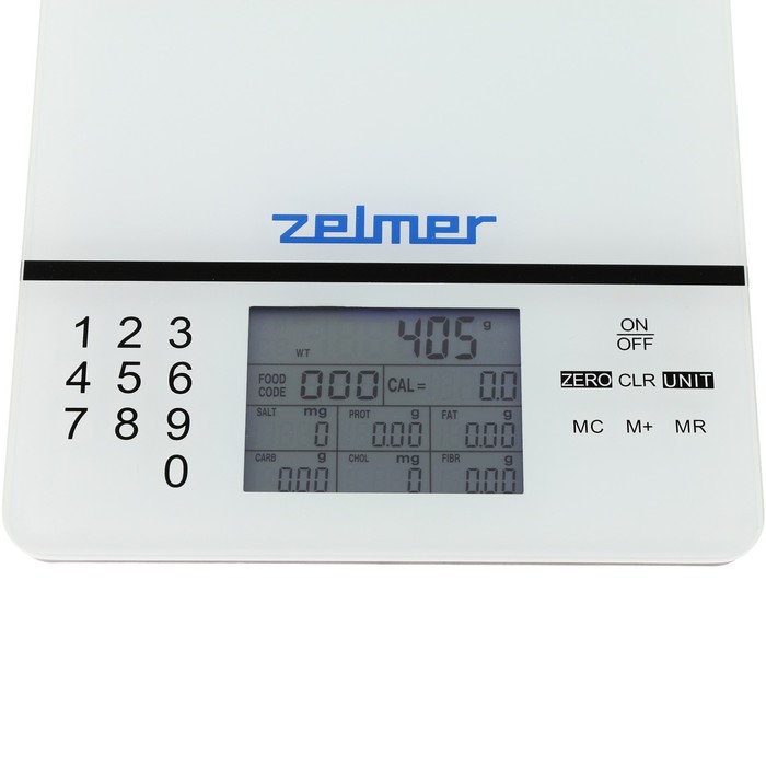 Весы кухонные Zelmer ZKS1500N, электронные, до 5 кг, серые - фото 1890354616