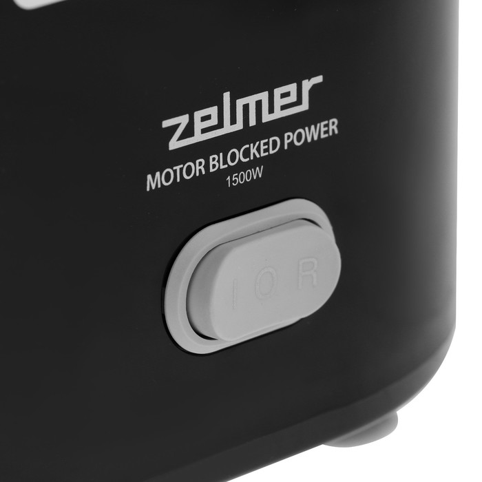 Мясорубка Zelmer ZMM1520B, 1500 Вт, 1.5 кг/мин, насадка для колбас, чёрная
