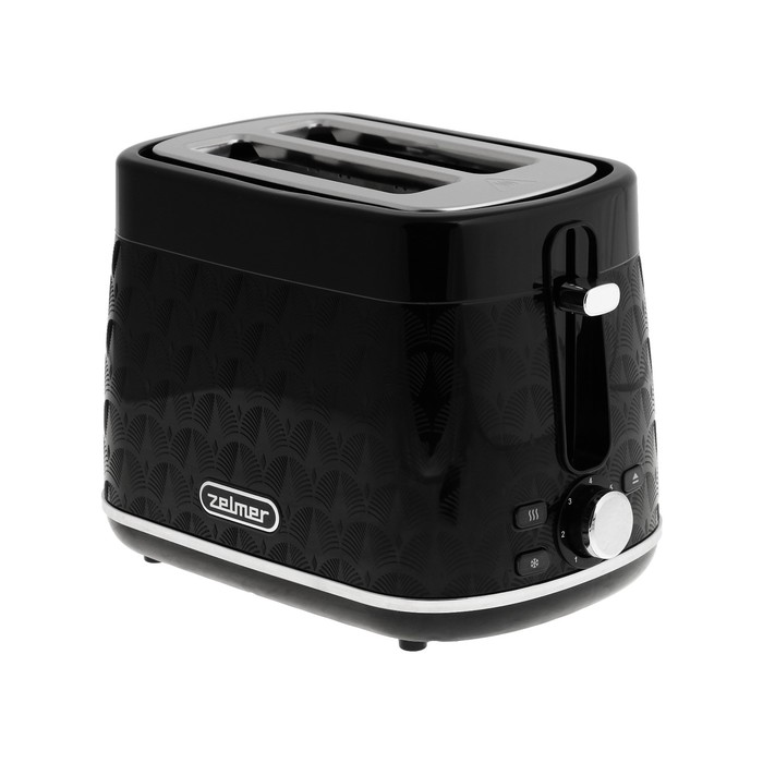 Тостер Zelmer ZTS8010, 930 Вт, 7 режимов прожарки, 2 тоста, чёрный - Фото 1
