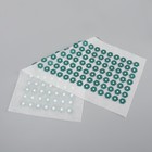 Ипликатор - коврик, основа спанбонд, 140 модулей, 28 × 64 см, цвет белый/зелёный - фото 23490100