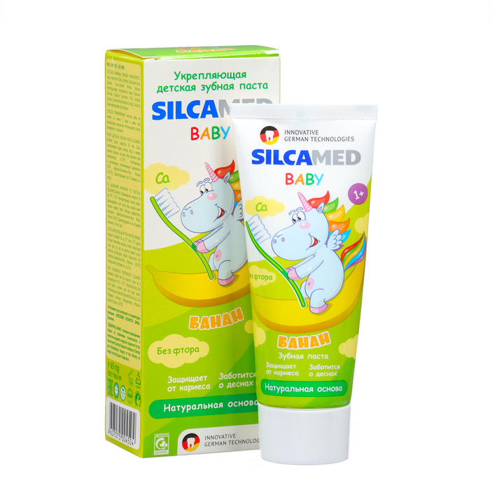

Детская зубная паста SILCAMED BABY "Банан" 1+, 65 г
