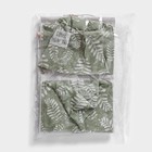 Органайзер подвесной с карманами Доляна Leaves, 3 отделения, 58×20 см, цвет зелёный - фото 8718875