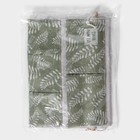 Органайзер подвесной с карманами Доляна Leaves, 7 отделения, 50×38 см, цвет зелёный - фото 8718881